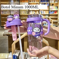 1000ml Sanrio Children's Drinking Bottle with Handle, 2 Ways to Drink, Unique Motif, 1 Liter Food Gr
