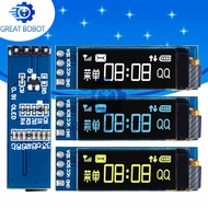BS 1PCS 0.91 inch OLED module 0.91" white blue OLED 128X32 OLED LCD LED Display module 0.91" IIC Com