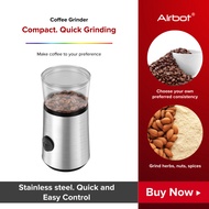Airbot Coffee Grinder, Espresso Powder Spice Blender Electric Herbs Stainless Steel Nut