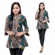 Promo Blues Ziper Depan Wanita Model Terbaru Terlaris M L XL XXL // Bayar Dirumah // Batik Blues // 