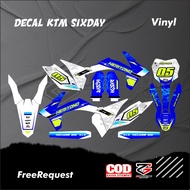 DECAL KTM SIXDAY DECAL KTM 250 KTM 85 FULL BODY STICKER KTM 250