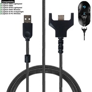 Replacement Braided USB Charging Data Cable Cord for Logitech G403 G703 G900 G903 Lightspeed G Pro X
