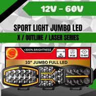 WESHOW Lori Jumbo320 LED Sportlight Jumbo Led Light 10 Inch 12v-60v Lampu Spotlight Led Fog Light Ak