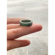 Genuine Raw Jade Ring Jadeite Type A Size 53 (17 Mm.)