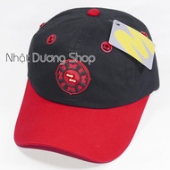 High-quality Z-shaped cotton hat for men and women with 3 types of clams - Black & red, suitable for
