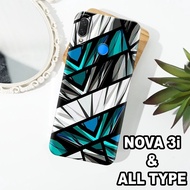 G3 - HUAWEI NOVA 3i Silicone - HUAWEI NOVA 3i pro camera Softcase - ABSTRACT Motif - Flexible rubber