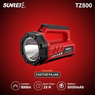Sunrei TZ800 800 Lumens Waterproof Powerbank HC Long Range COB LED Flashlight