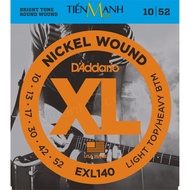 DAddario EXL140 - Bộ Dây Đàn Guitar Điện Electric Strings Cỡ 10-52 (Dây Ghi-ta solo - Nickel Wound E