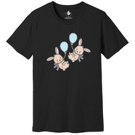 Bunny Balloons Shirt, Cute Rabbit T-Shirt, Easter Bunny Gift, Mens Easter Tee