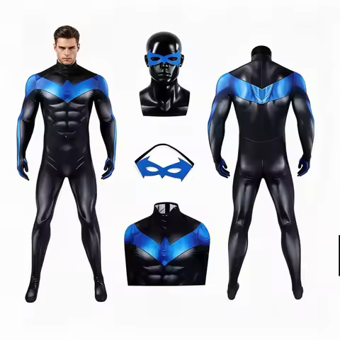 Nightwing Costume Cosplay Adult Bodysuit Manga Same Muscle Jumpsuit Nexocosplay