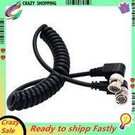 Video Cable Coaxial Cable Camera Spring Wire PU Spring Wire to Right Angle BNC BNC to BNC Cable