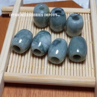 Oval Burmese Jade Pendant For Bracelet Necklace