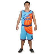 Fast❣☸Space Jam Basketball Jersey Tune Squad #6 James Top Shorts Goon Squad Costume Movie A New Leg