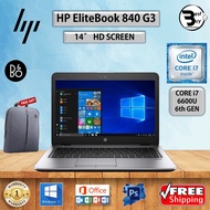 HP EliteBook 840 G3 CORE i7 (6TH GEN) 14" HD/ UPTO 32GB RAM / 1TB SSD /TYPE C/ REFURBISHED LAPTOP #KOMPUTER