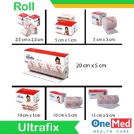 Ultrafix Wound Plaster Size 5cmx1m, 5cmx5m, 10cmx1m, 10cmx5m, 15cmx5m, 20cmx5m Onemed