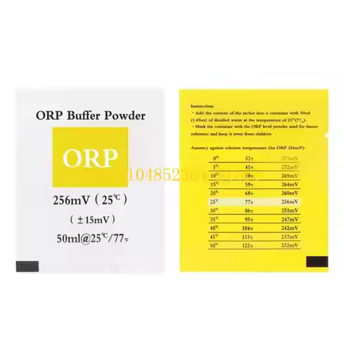 Easy Use Orp Buffer ORP Buffer Calibration Powder Redox Potential Test Pen Calibration 256 High Corr