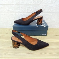 HITAM Zara HEELS LEOPARD TORTOISESHELL Women's Work Shoes Black