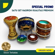 Hadroh 1 Set Kaulitas Super Rebana Bas Banjari Terbangan Bass Hadrah Darbuka 8 inch
