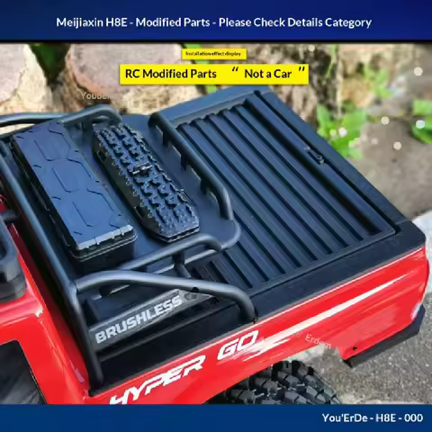 MJX H8E Upgrade Hood Rack Roof Rack Bed Cover Shell Accessories for RC Crawler Parts Replacement Off