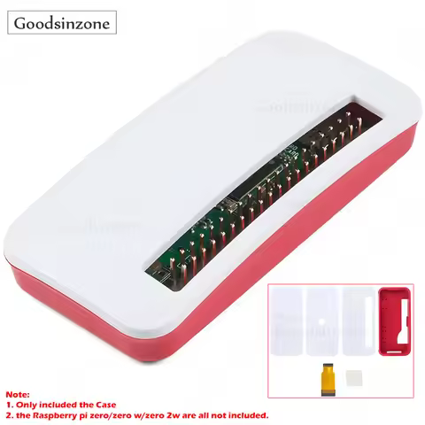 Raspberry Pi Zero Case Kit - 3-in-1 Protective Enclosure with Interchangeable Lids for Zero/Zero W/Z