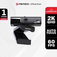 Fantech Webcam 2K Quad HD 60 FPS 1080p Auto LUMINOUS C50focus for PC Laptop Gaming
