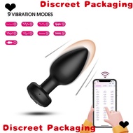 【Top Pick】 Wireless remote control vibrating anal plug SM female anal prostate stimulator adult sex 