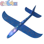 hedeguoji🍬 48ซม.กับโคมไฟ DIY มือโยนบินเครื่องร่อนเครื่องบินโฟม aeroplane Model