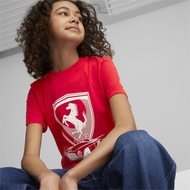 PUMA AUTO - เสื้อยืดคอกลมเด็กโต Scuderia Ferrari Race Tee สีแดง - APP - 53827602