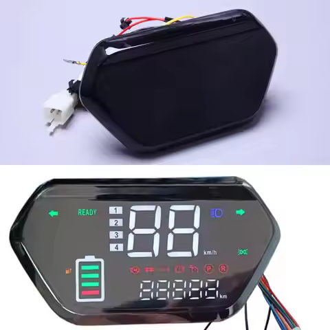 48V 60V 72V LED Display Meter Control Panel Motor Controller Fit For E-Bikes Scooter 1N1 DJ-9 F6
