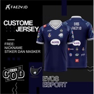 New Evos Esport Jersey 2021 Special Posh Men (Free Nickname Mask And Sticker)