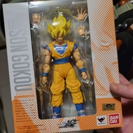 (已開封)極新 Bandai 龍珠 S.H.F figuarts 孫悟空shf  超級撒亞人(日版)