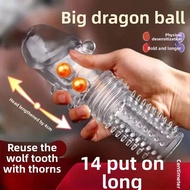 Kondom Tahan Lama Berduri ekonomi Condom Big Dotted Hyaluronic Acid tebal getah condom reuseable con