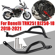 For Benelli TRK251 TRK 251 BJ250-18 2018 - 2021 2020 Motorcycle Accessories Lower Engine Guard Crash Bar Bumper Frame Pr