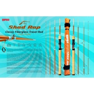RAPALA SHAD RAP CLASSIC FIBERGLASS TRAVEL FISHING ROD