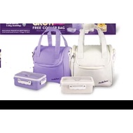 [Pediasure] 2 in 1 Thermal Cooler Lunch Bag With Bento Box Set - Sling Bag Thermal Insulated Portabl