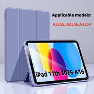 Case For iPad 11 2025 a16 11inch TPU Tri-Fold Magnetic Stand Tablet Cover Funda For iPad 11th Genera