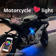 Motorcycle Engine Heart Light LED Ambient Light Chassis Decorative Light 12V Modified Light APP RGB 