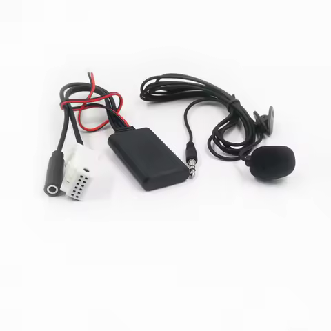 Biurlink Car Bluetooth AUX Cable Microphone Adapter For Mercedes-Benz W169 W245 W203 W209 W251 W221