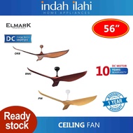 Elmark Viper 168 Ceiling Fan 56" With Remote Control 3 Blades VIPER168 (BMC / ORB / PINEWHITE)