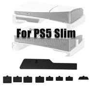【kenouyo】9pcs Dust Plug Kit for PS5 Slim Console Anti-dust Silicone Cover Dustproof Plug for Playstation 5 Slim Disc Version Console Accessories