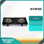 KHIND GLASS TOP GAS COOKER GCG6311