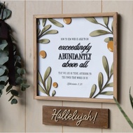 Exceedingly Abundantly Above All {Ephesians 3:20}: 3-D wooden lettering for home decorations and gif