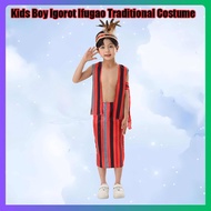Kids Boy Igorot Ifugao Traditional Costume Indigenous Party Outfit For Halloween Christmas