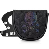 Black Skull Illuminate DF3 Mallet Putter Cover Golf Head Cover Golf Club Cover LAB Golf