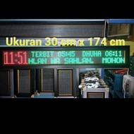 PROMO JAM DIGITAL JADWAL SHOLAT/ JAM MASJID LAPORAN PETUGAS JUMAT SALDO - Baskara Ofc