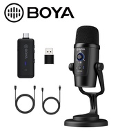 BOYA BY-PM500W Dual Function USB Wireless Microphone Meeting Conference Call Mic for Android Type-C 