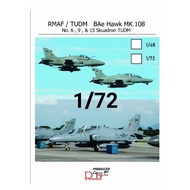 1/72 TUDM / RMAF BAe Hawk Mk.108 / Mk.208 water slide decal
