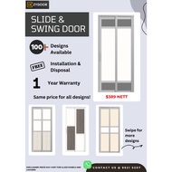 Slide and Swing Door (Toilet/Kitchen/Storeroom)