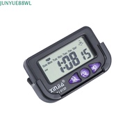 JUNYUE88WL Alarm Clock Date Fashion Black Portable Travel Pocket Sized Digital Electronic