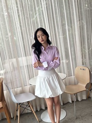 Balloon skirt กระโปรงบอลลูน]สีขาว/ dressylismm